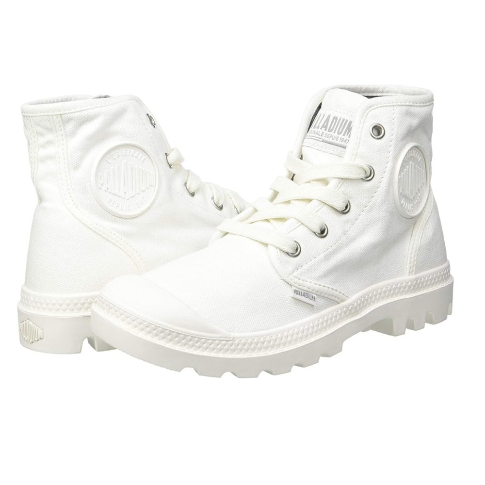 Palladium Pampa Hi Bootie in Star White 7.5 M - Picture 1 of 4
